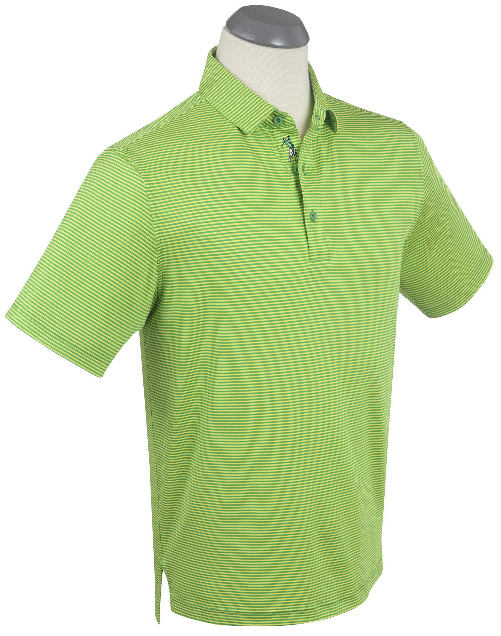 Picture of Bobby Jones Men's Performance Jersey Mini Tonal Feed-Stripe Polo