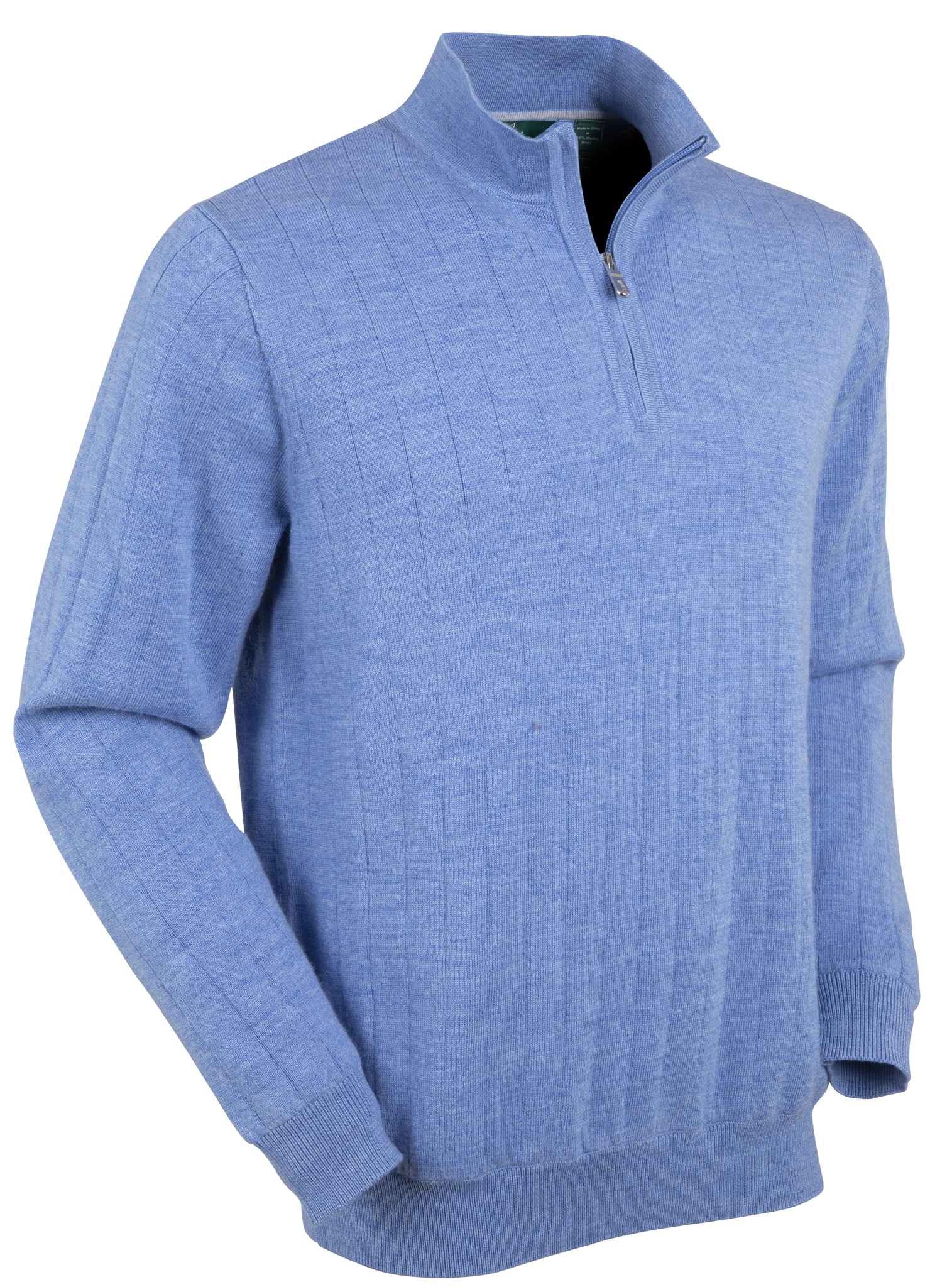 Picture of Bobby Jones Men's Merino Lined Quarter-Zip Mock Neck Wind Sweater