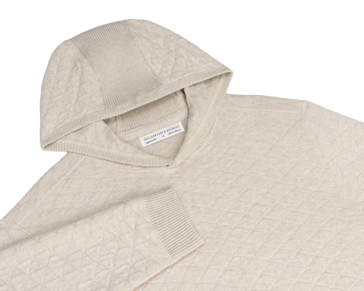 Picture of Holderness & Bourne Wallace Midweight Egyptian Cotton Jacquard Hoodie