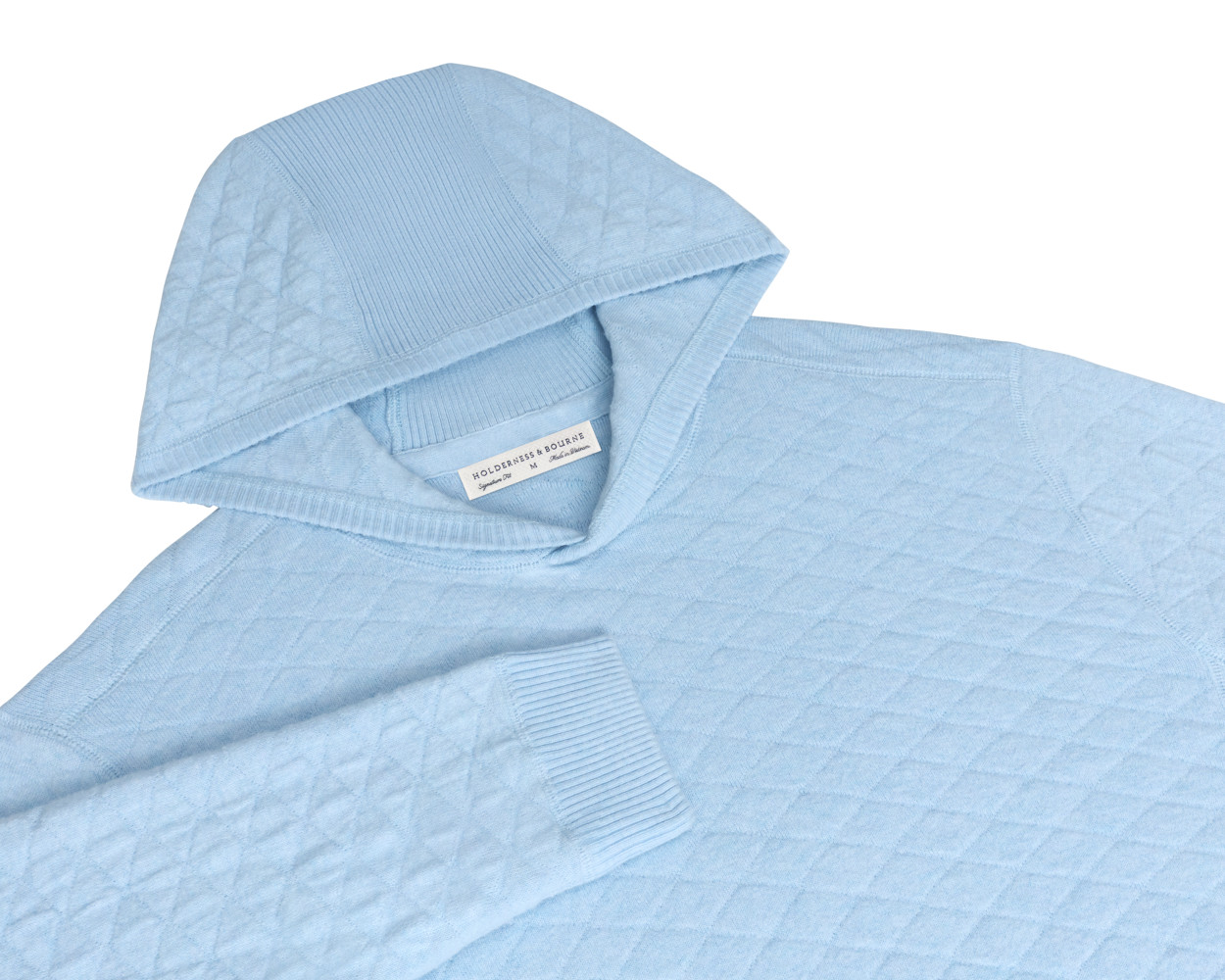 Picture of Holderness & Bourne Wallace Midweight Egyptian Cotton Jacquard Hoodie