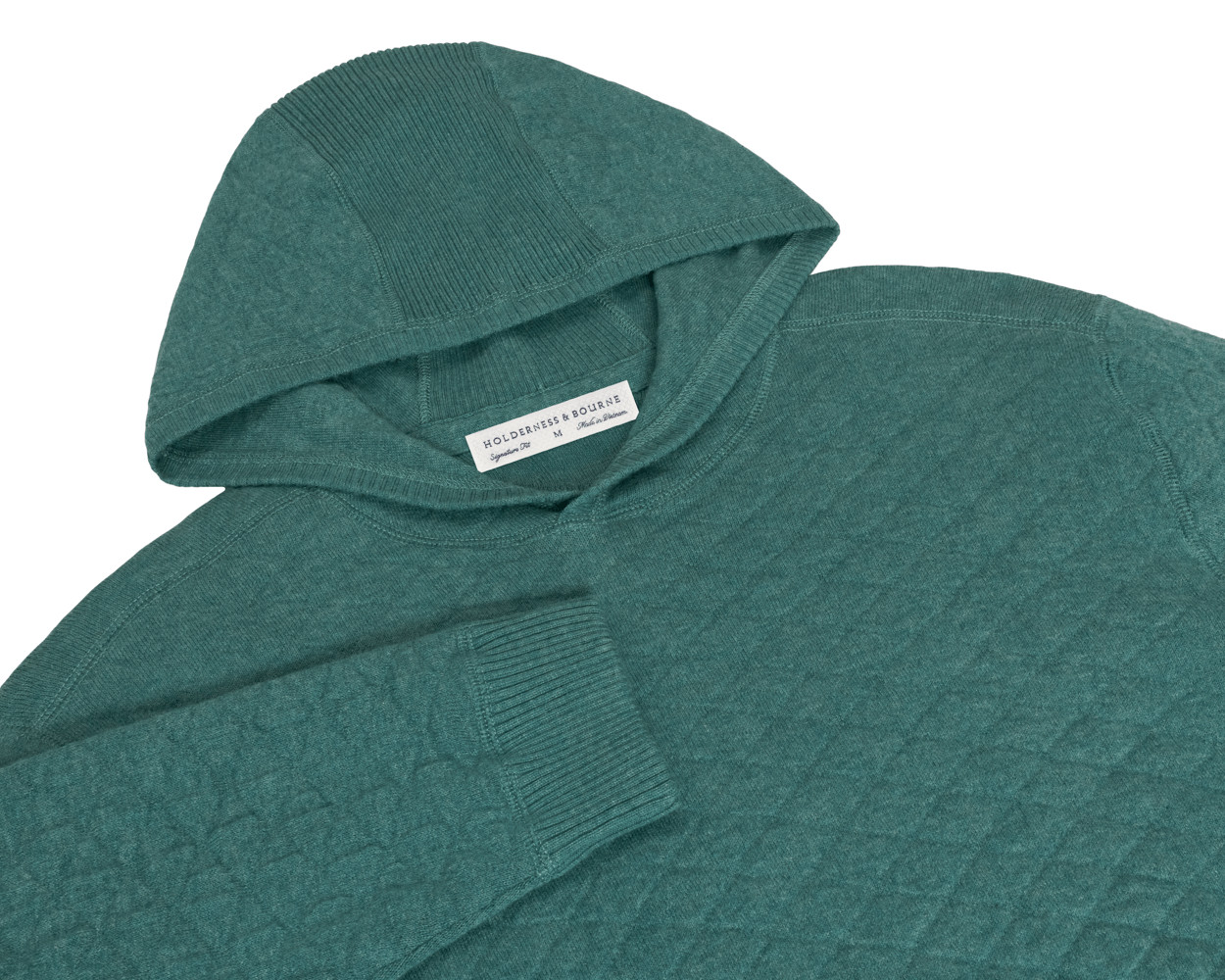 Picture of Holderness & Bourne Wallace Midweight Egyptian Cotton Jacquard Hoodie