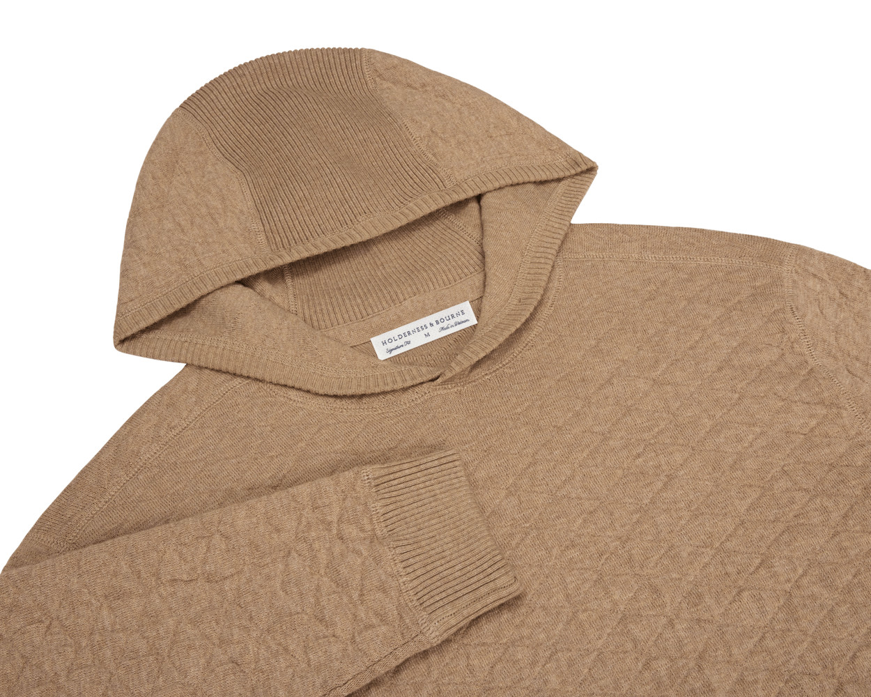 Picture of Holderness & Bourne Wallace Midweight Egyptian Cotton Jacquard Hoodie