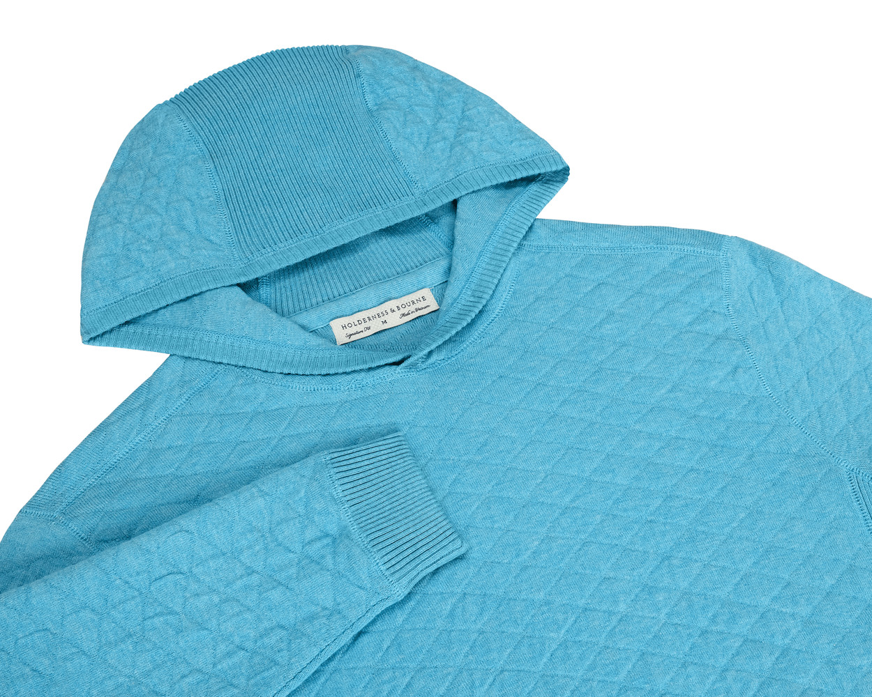 Picture of Holderness & Bourne Wallace Midweight Egyptian Cotton Jacquard Hoodie
