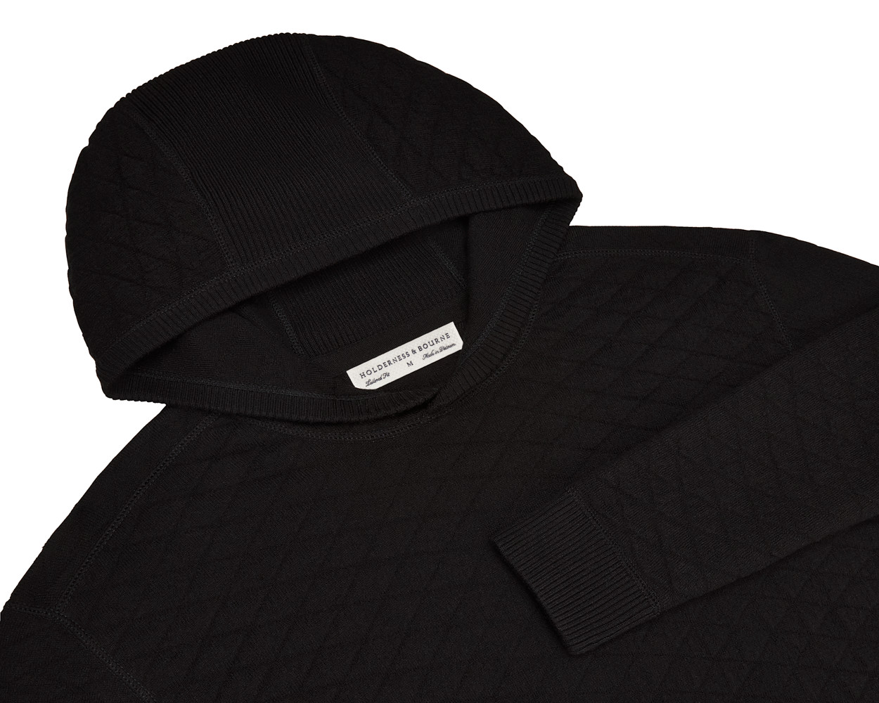 Picture of Holderness & Bourne Wallace Midweight Egyptian Cotton Jacquard Hoodie