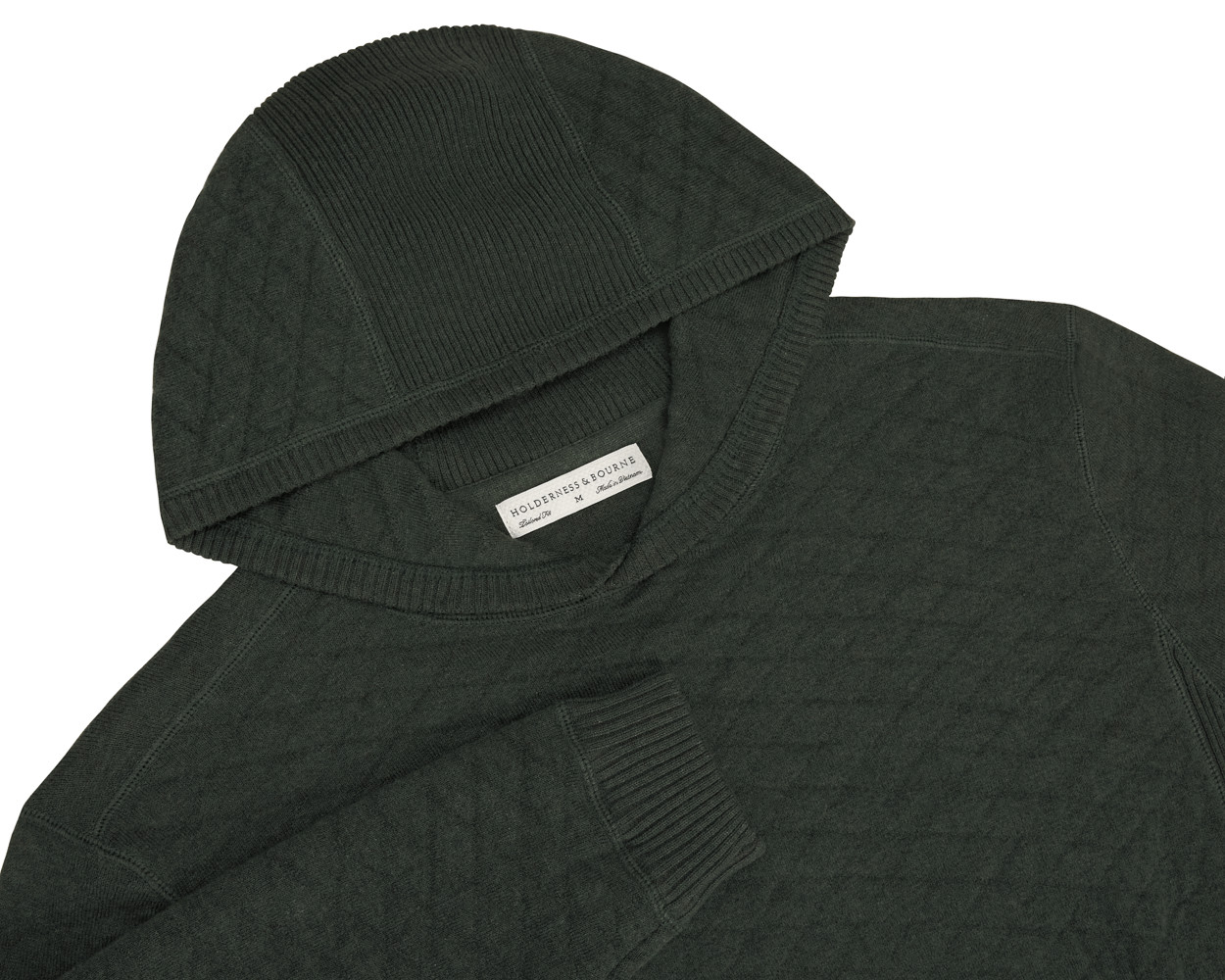 Picture of Holderness & Bourne Wallace Midweight Egyptian Cotton Jacquard Hoodie