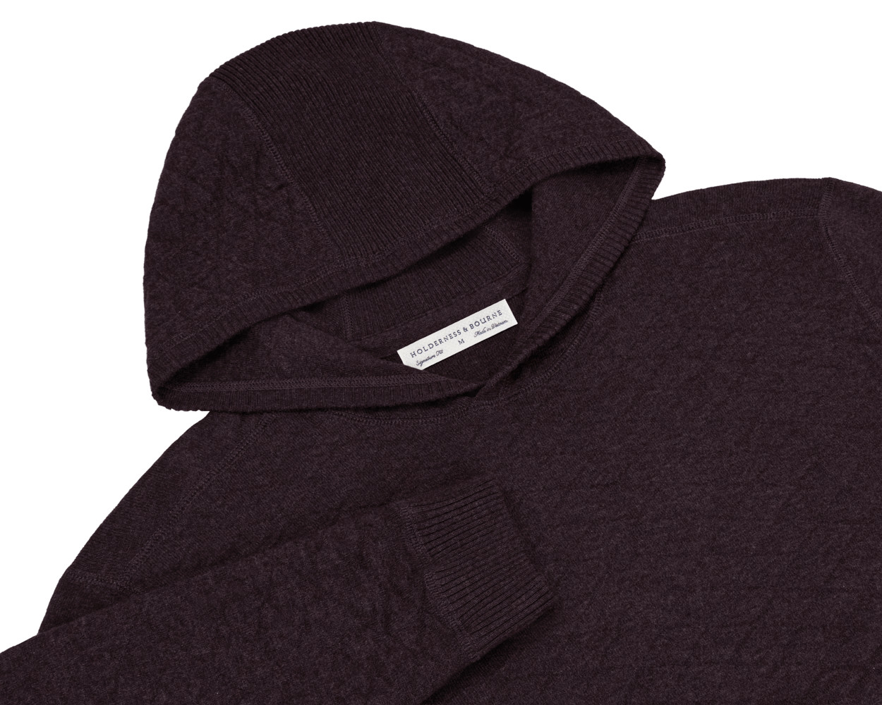 Picture of Holderness & Bourne Wallace Midweight Egyptian Cotton Jacquard Hoodie