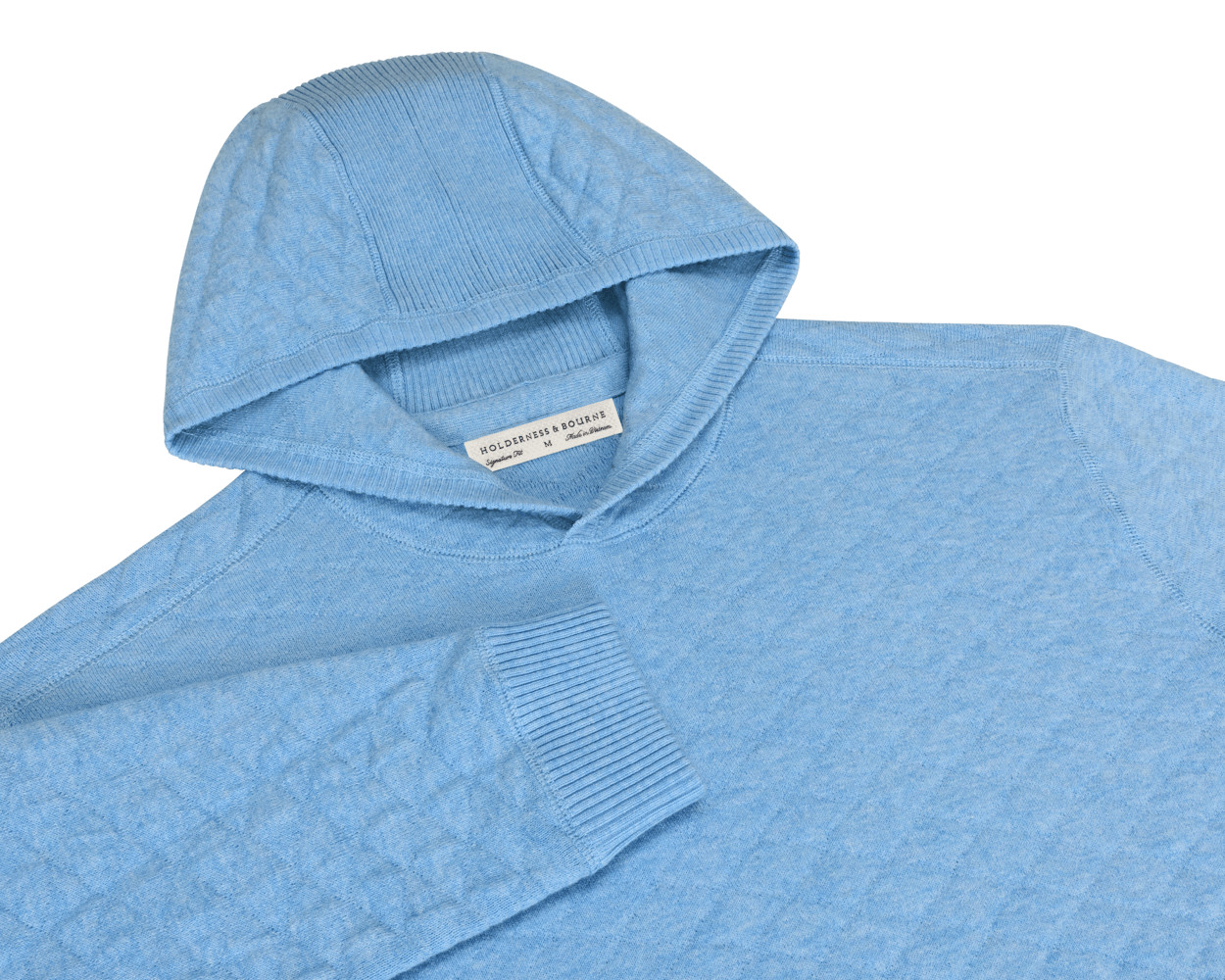 Picture of Holderness & Bourne Wallace Midweight Egyptian Cotton Jacquard Hoodie
