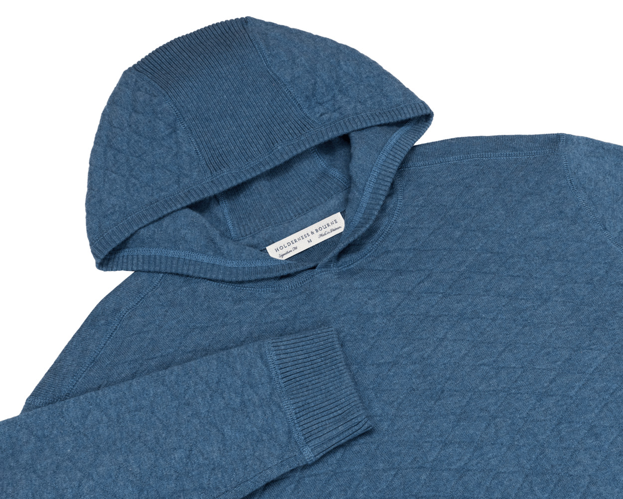 Picture of Holderness & Bourne Wallace Midweight Egyptian Cotton Jacquard Hoodie