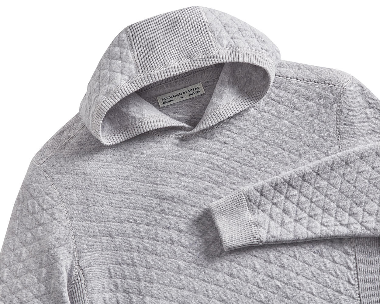 Picture of Holderness & Bourne Wallace Midweight Egyptian Cotton Jacquard Hoodie