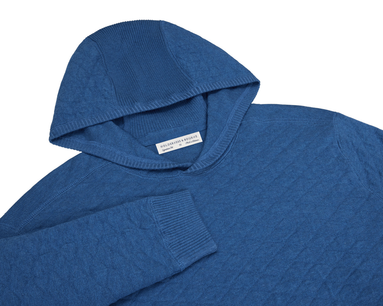 Picture of Holderness & Bourne Wallace Midweight Egyptian Cotton Jacquard Hoodie