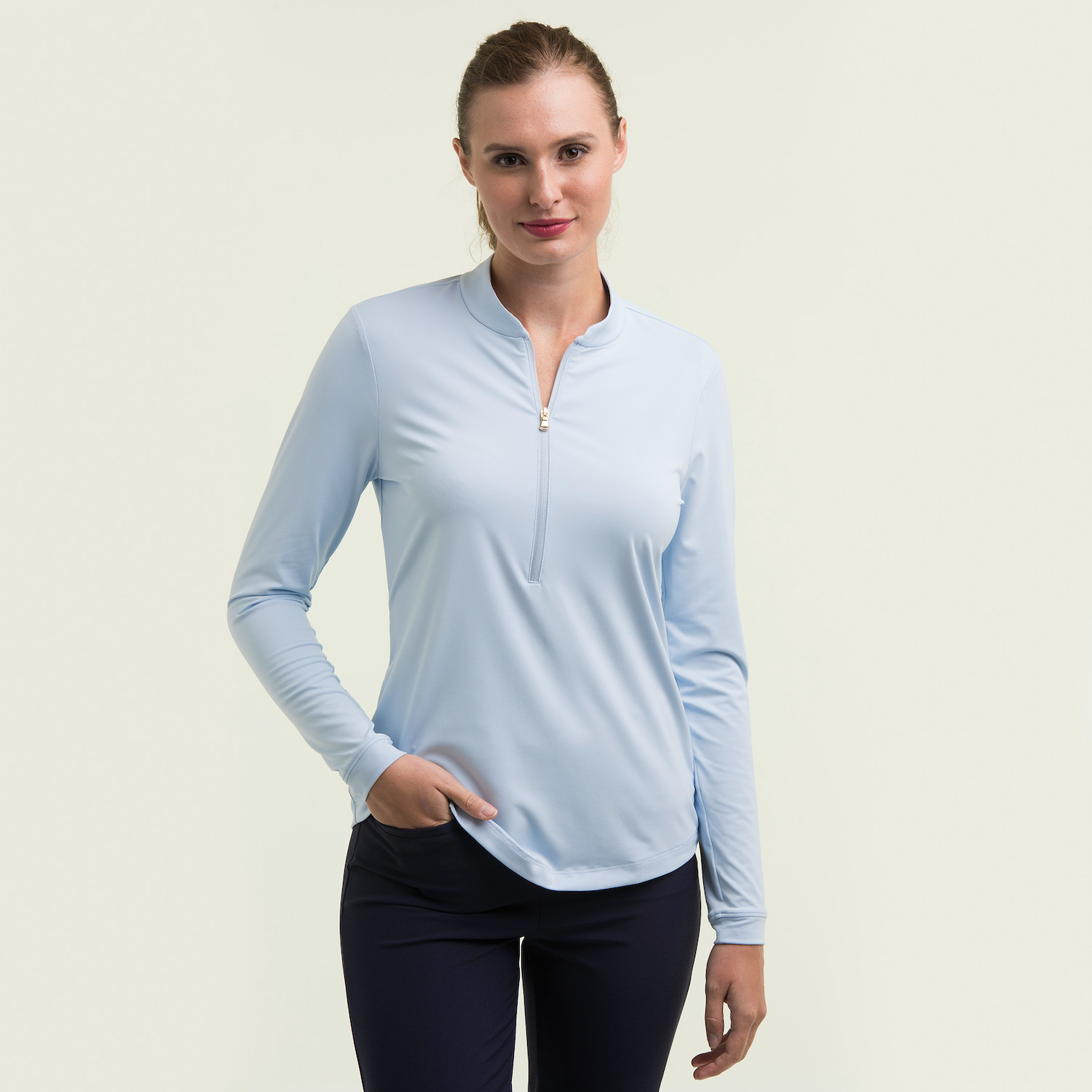 Picture of Fairway & Greene Women's Cat Quarter-Zip Shirt