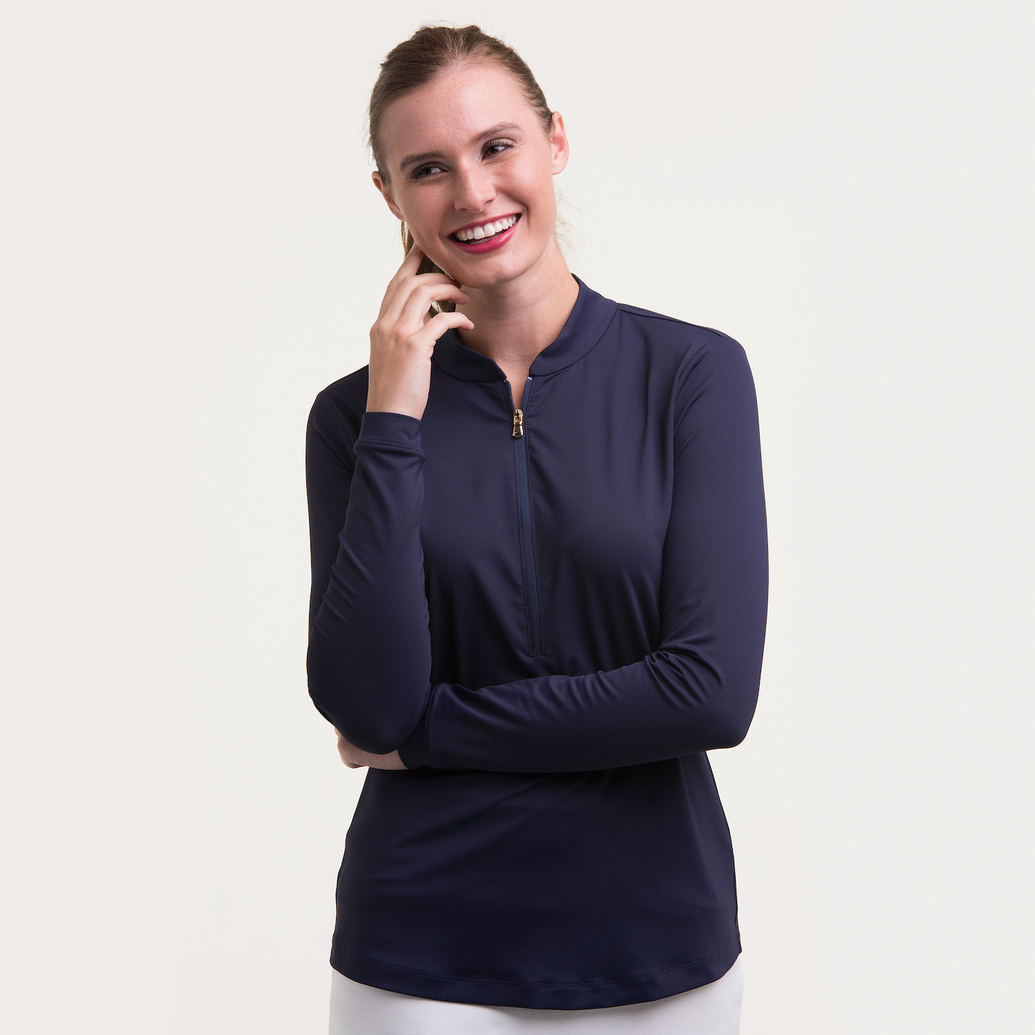 Picture of Fairway & Greene Women's Cat Quarter-Zip Shirt