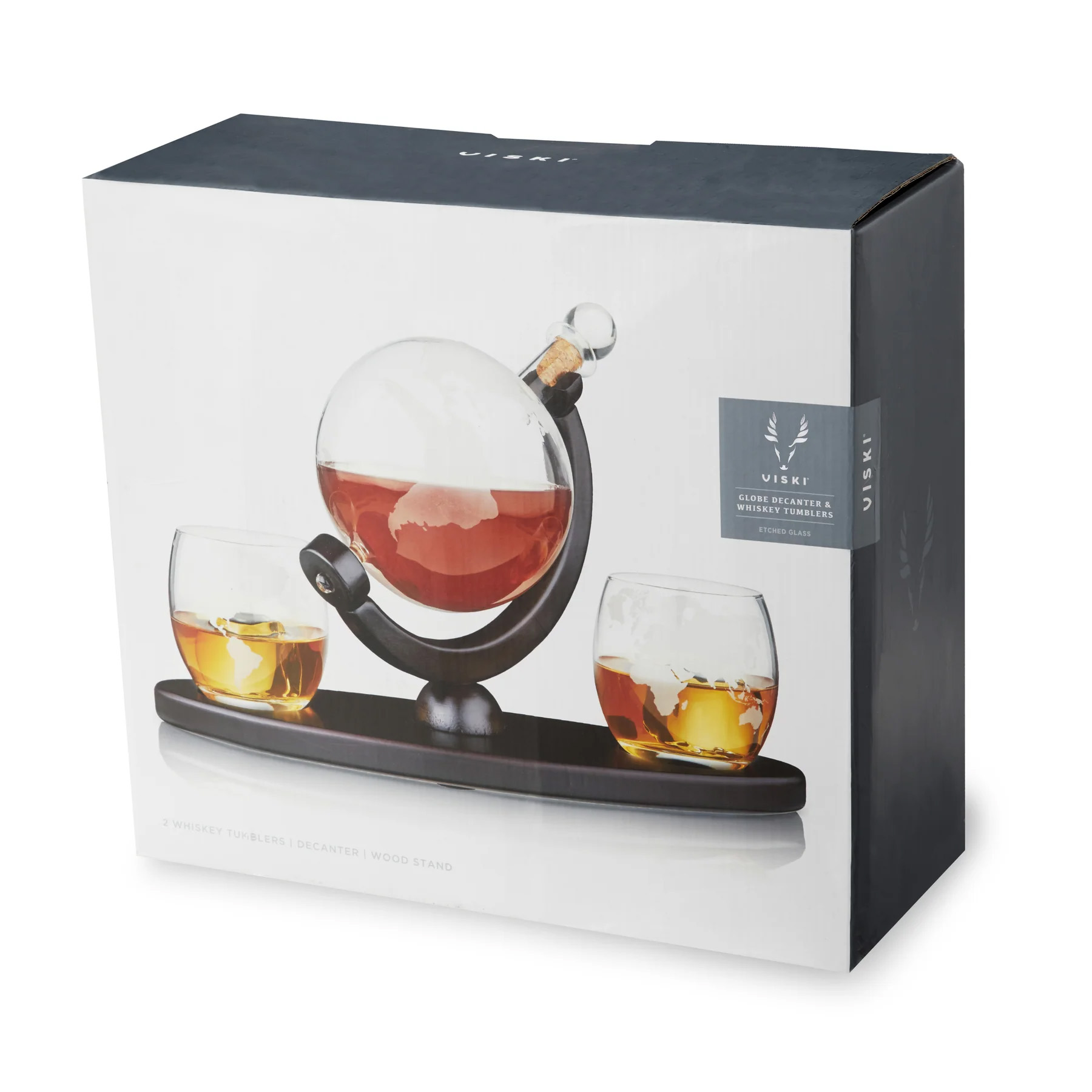 Picture of Viski Globe Decanter & Whiskey Tumblers Set