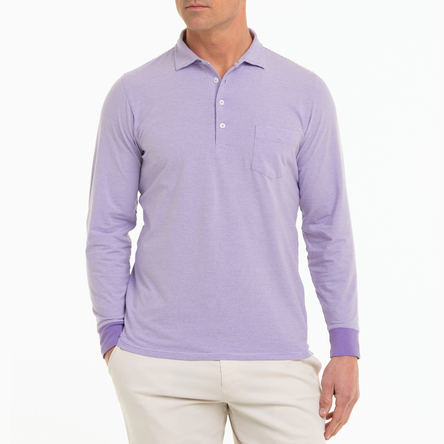 Picture of B. Draddy Men's Jack Long Sleeve Polo