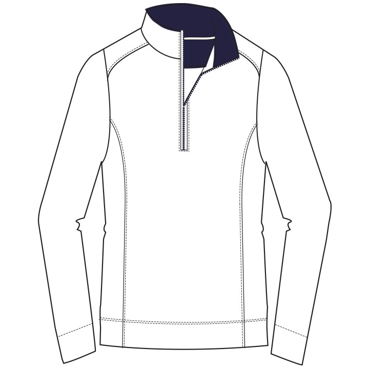 Picture of Fairway & Greene Women's Wells Quarter Zip Pullover Shirt