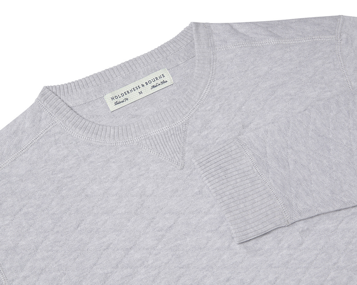 Picture of Holderness & Bourne Ward Midweight Egyptian Cotton Jacquard Crewneck Sweater