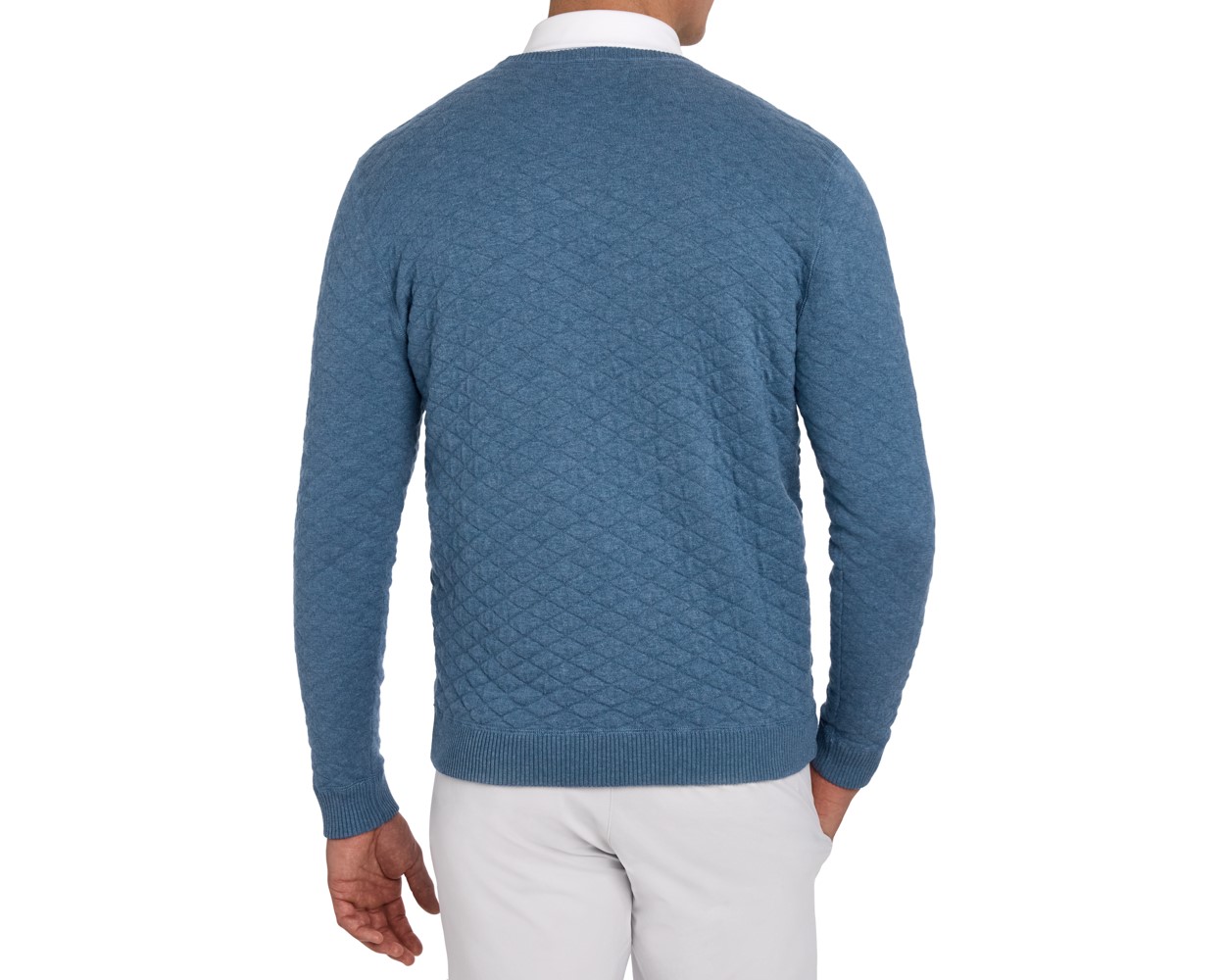Picture of Holderness & Bourne Ward Midweight Egyptian Cotton Jacquard Crewneck Sweater
