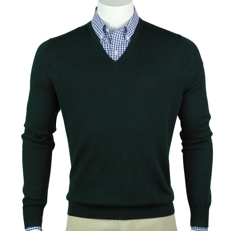 Picture of Fairway & Greene Men's Merino Long Sleeve V-Neck Sweater