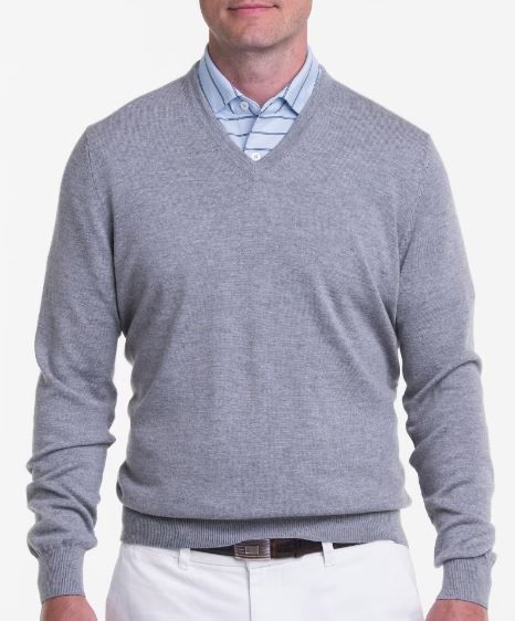 Picture of Fairway & Greene Men's Merino Long Sleeve V-Neck Sweater