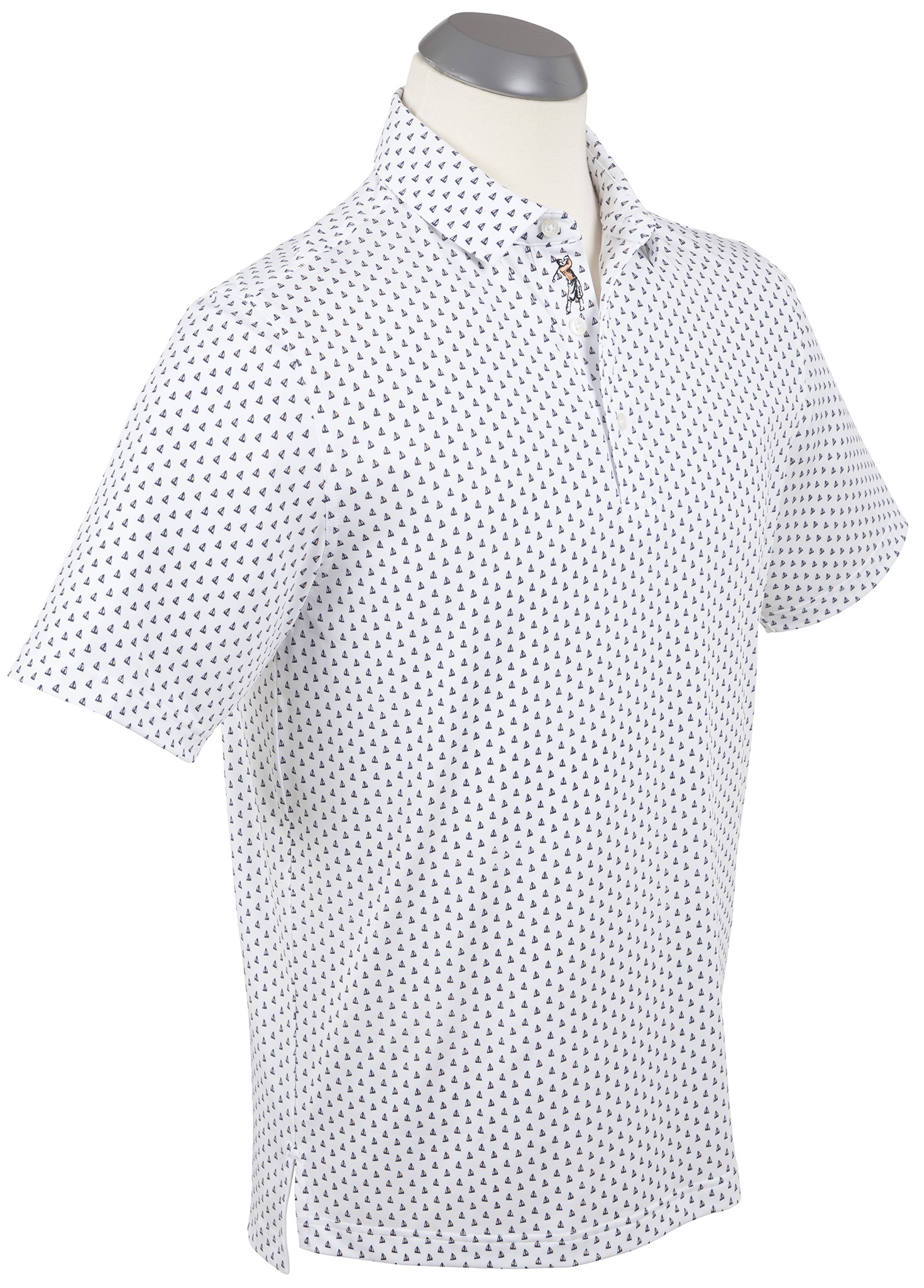 Picture of Bobby Jones Men's Performance Jacquard Pin Stripe Polo