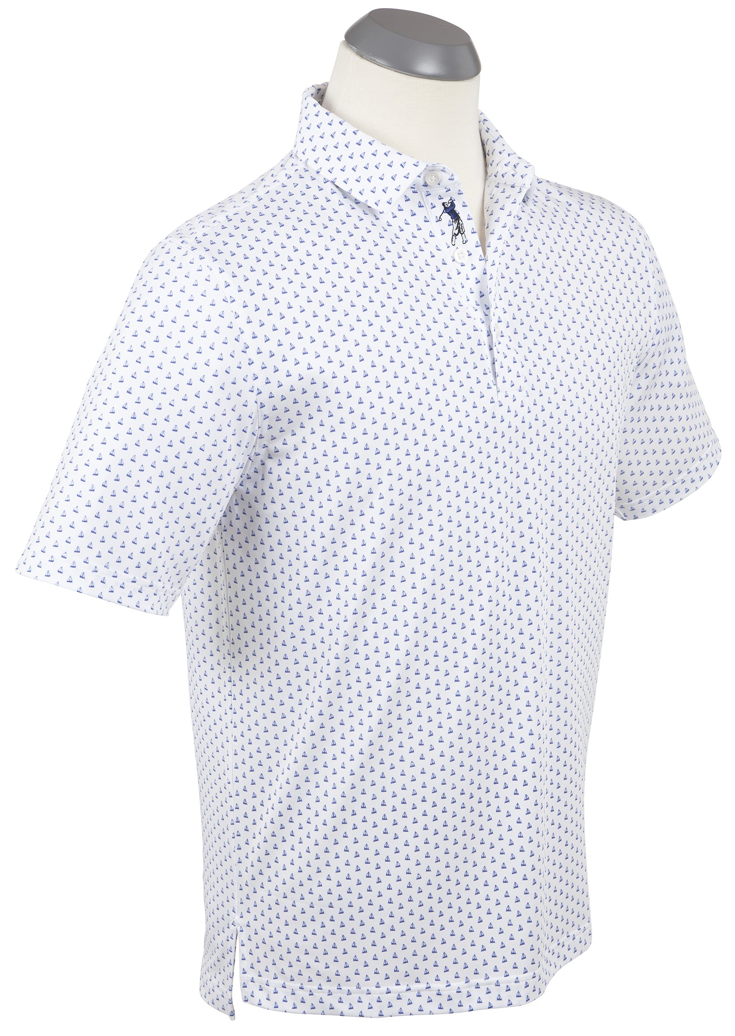 Picture of Bobby Jones Men's Performance Jacquard Pin Stripe Polo