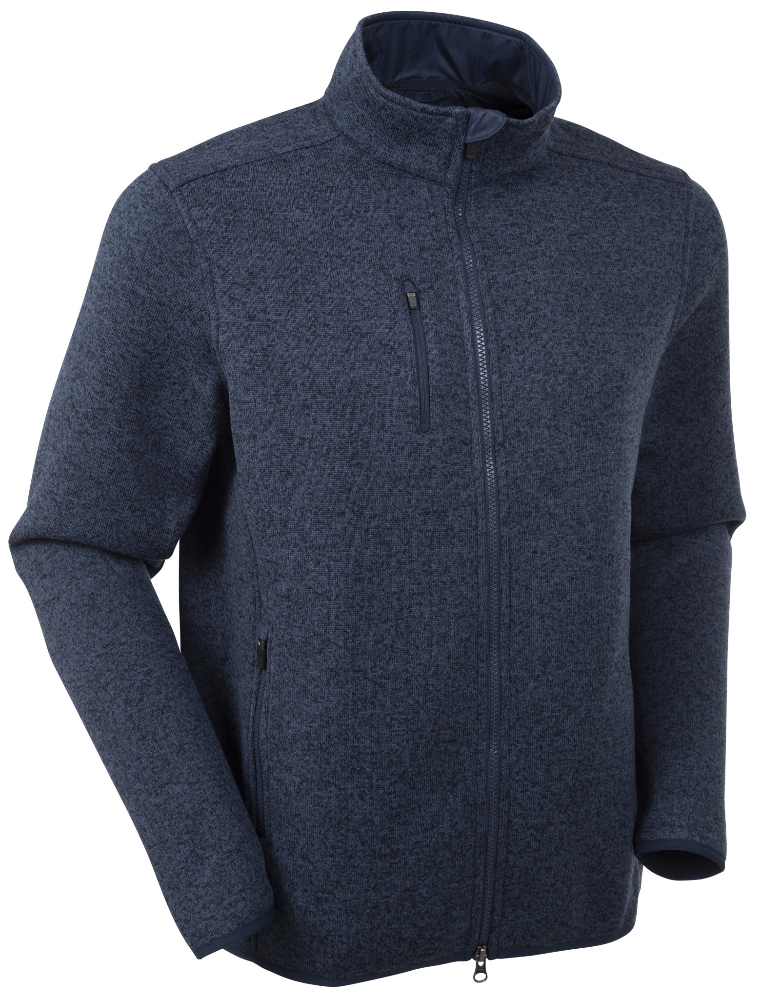 Picture of Bobby Jones Men's Performance Poly/Wool Full-Zip Sweater Jacket