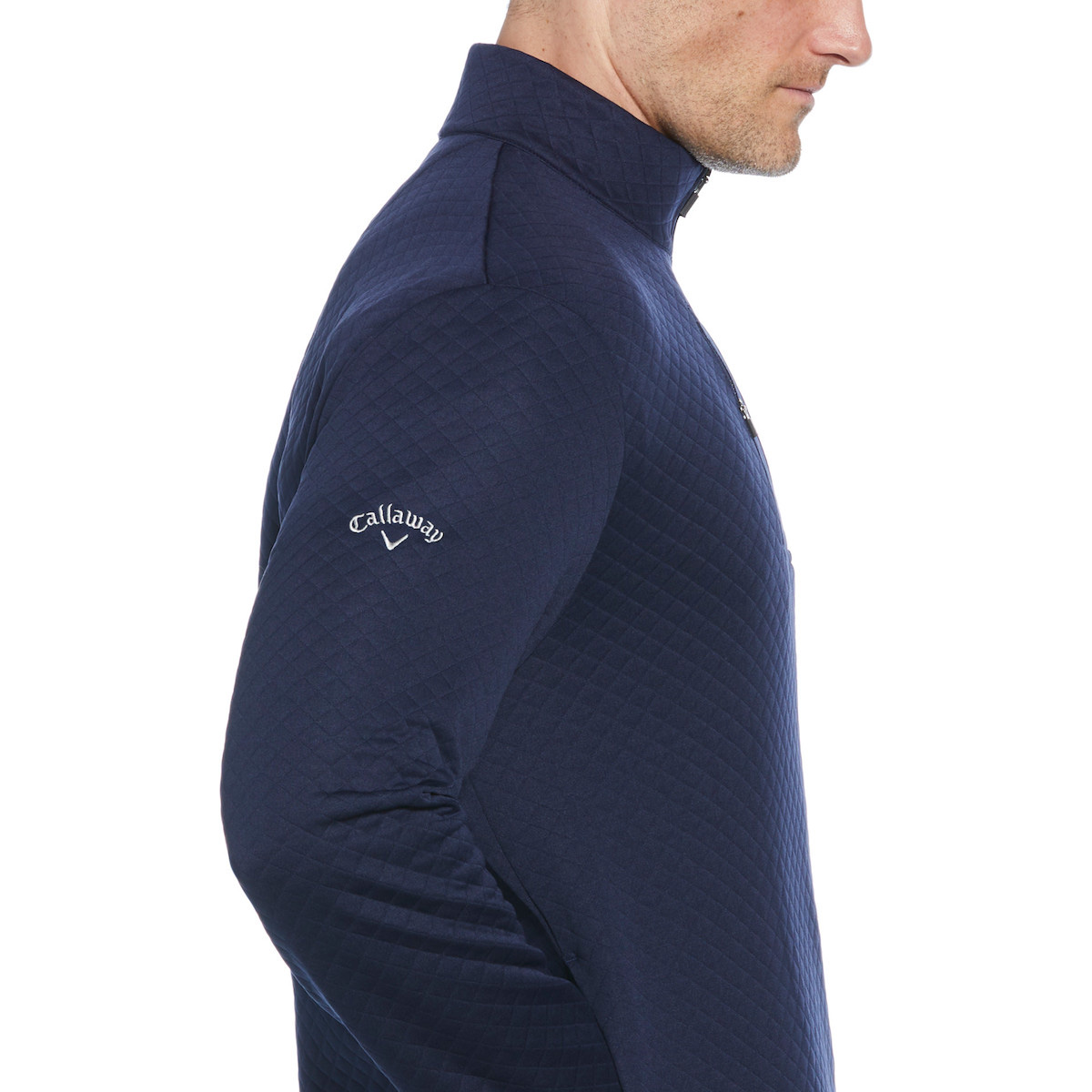 Picture of Callaway Men's Quater-Zip Diamond Quilted Fleece
