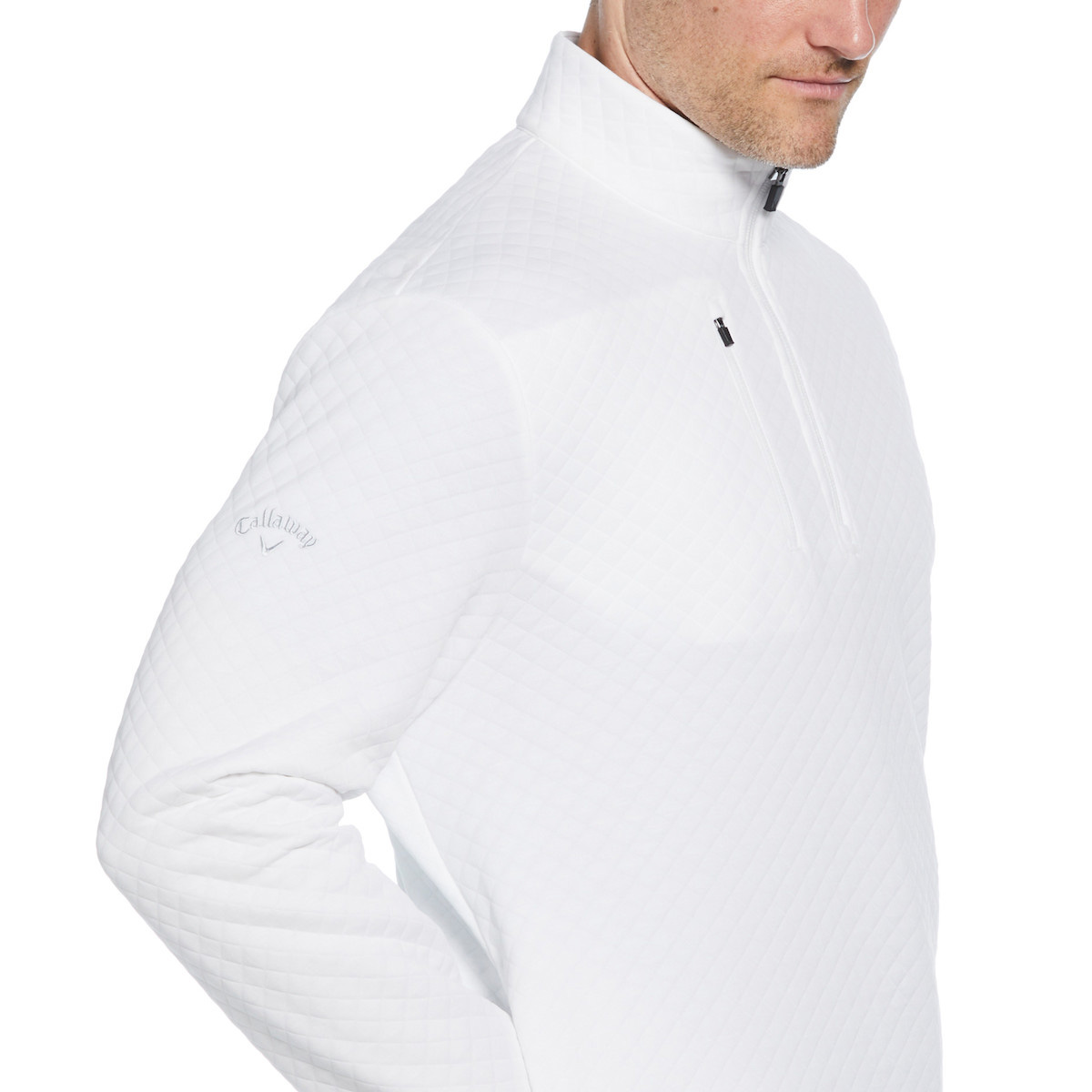 Picture of Callaway Men's Quater-Zip Diamond Quilted Fleece