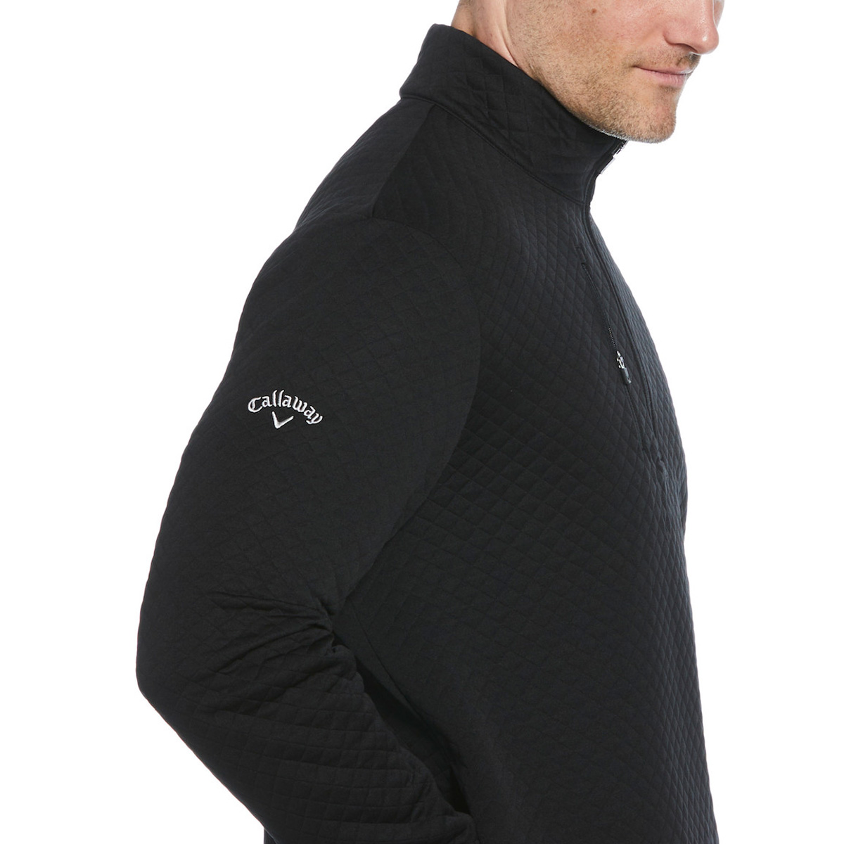 Picture of Callaway Men's Quater-Zip Diamond Quilted Fleece