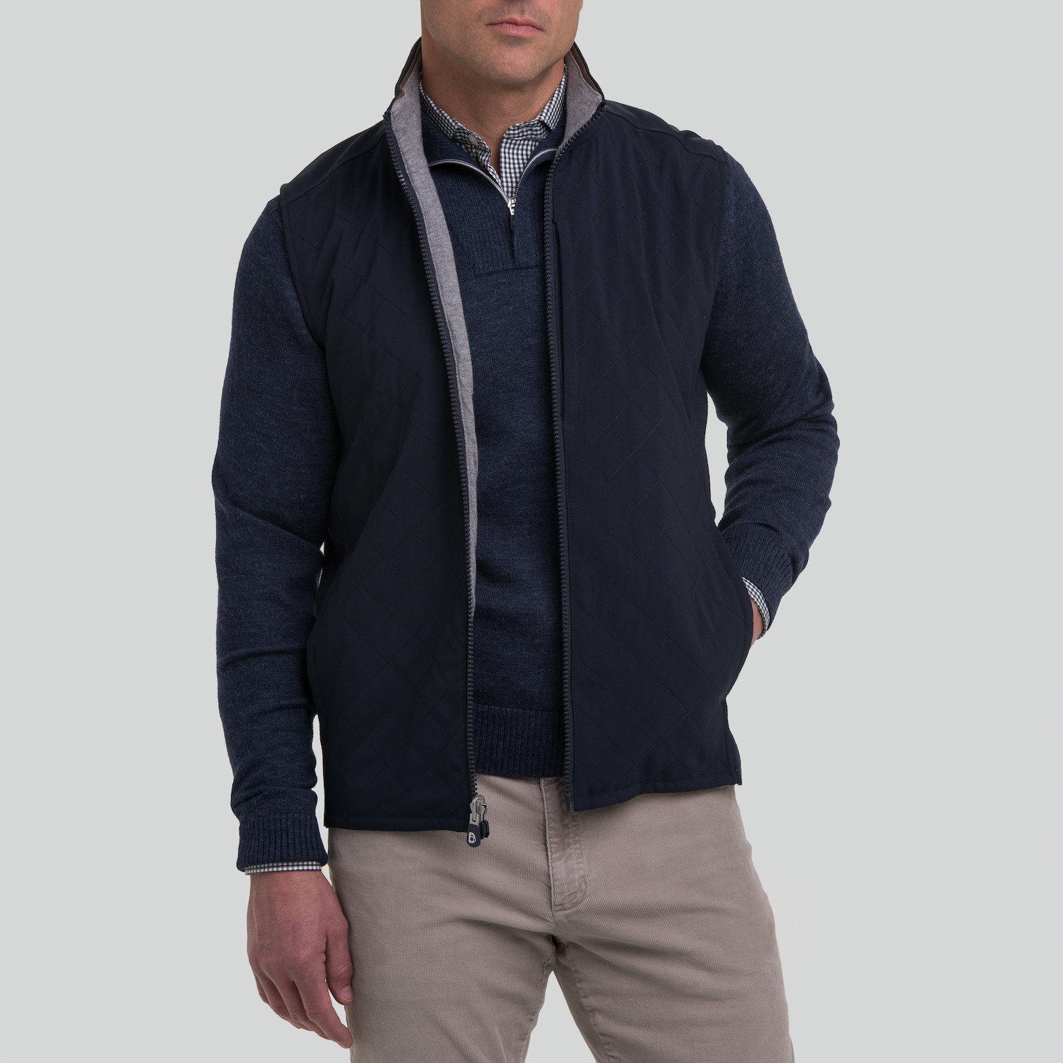 Picture of B. Draddy Men's Lawrence Lightweight Quilted Vest