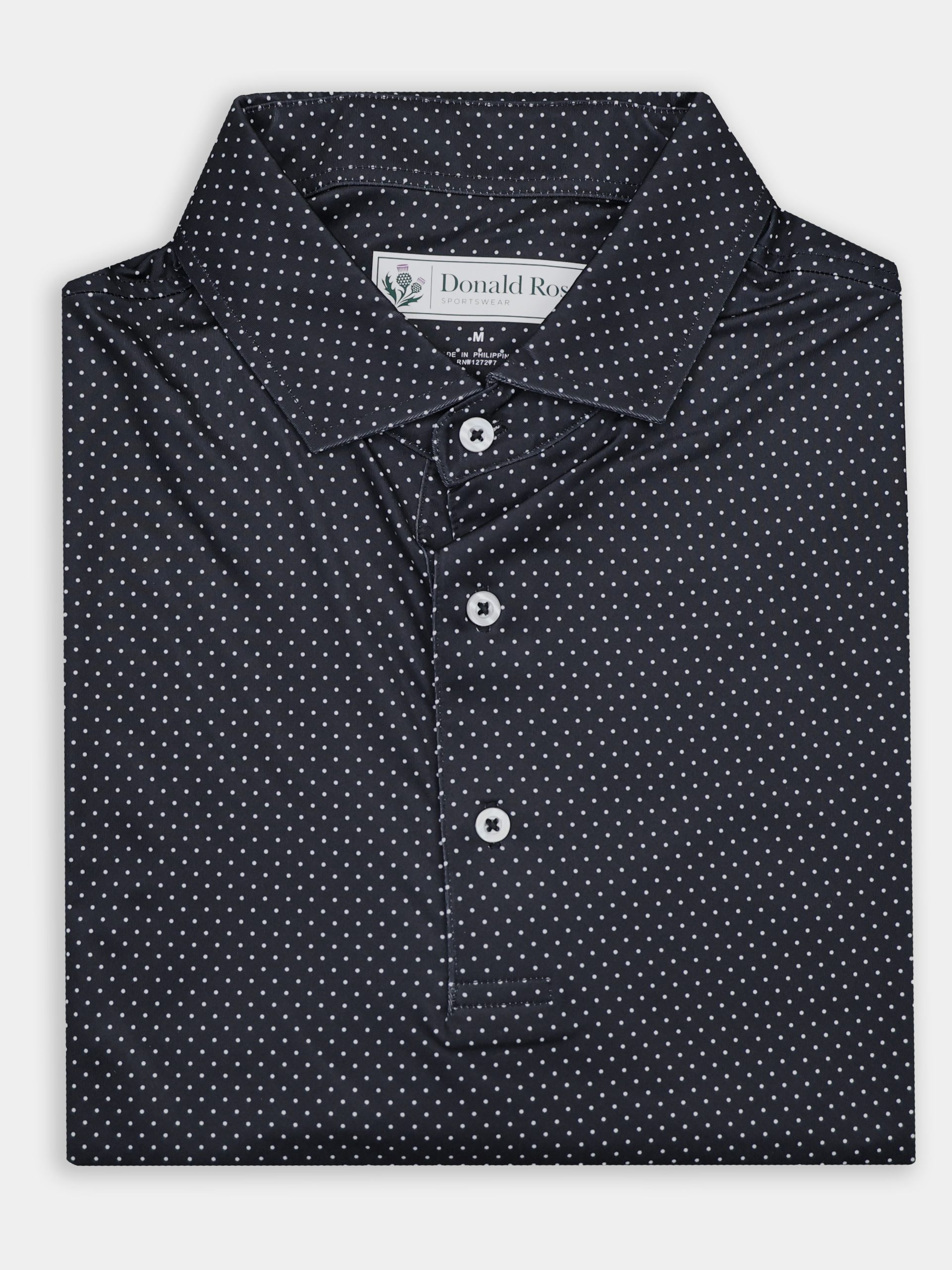 Picture of Donald Ross Rob Polka Dot Classic Polo