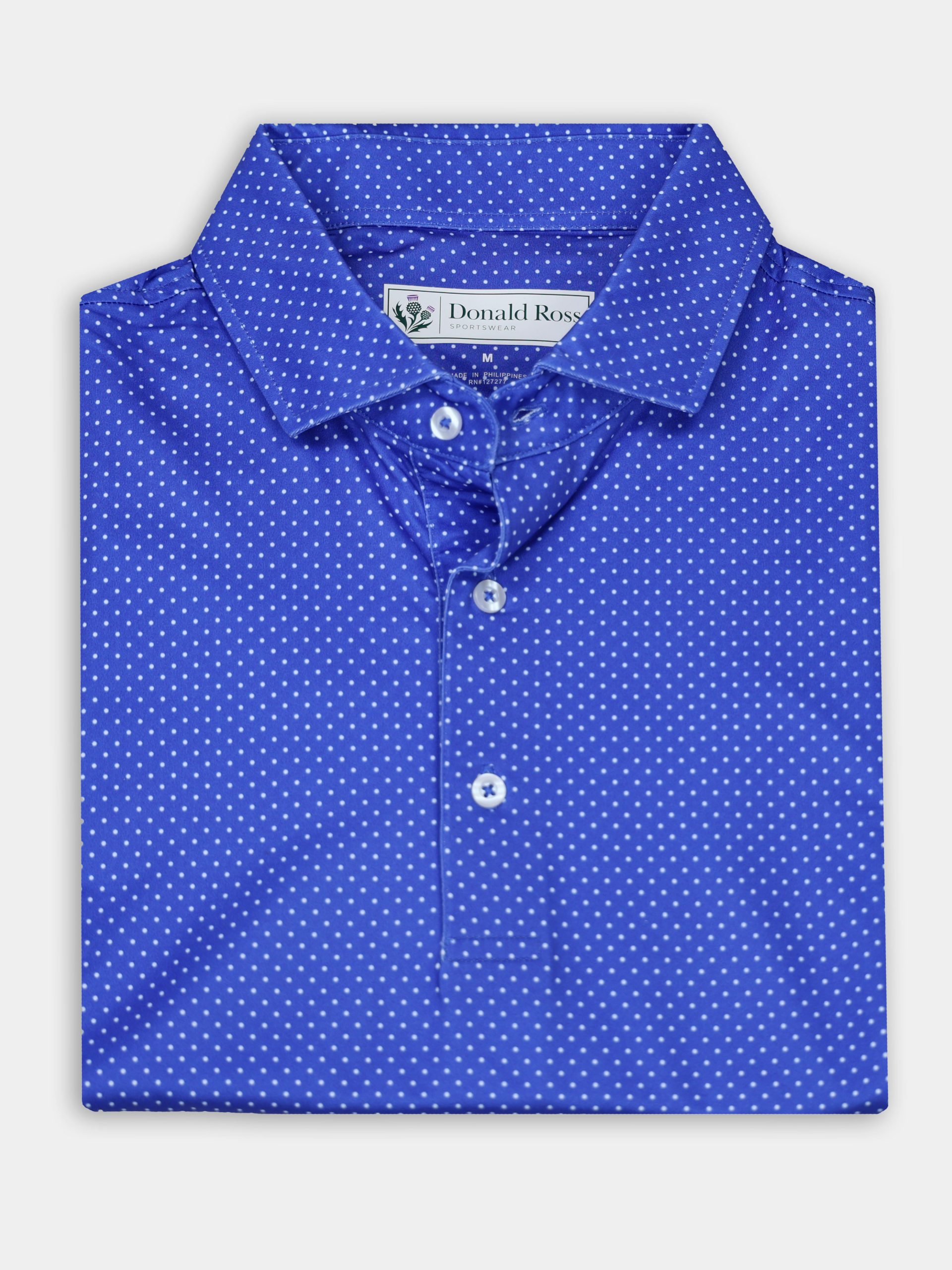 Picture of Donald Ross Rob Polka Dot Classic Polo