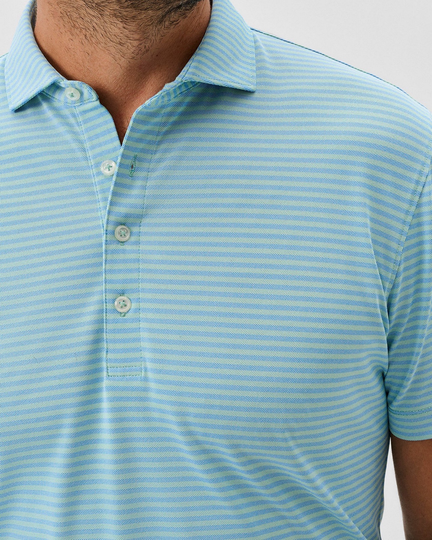 Picture of Johnnie-O Men's Performance Mesh Polo - Stetson Stripe