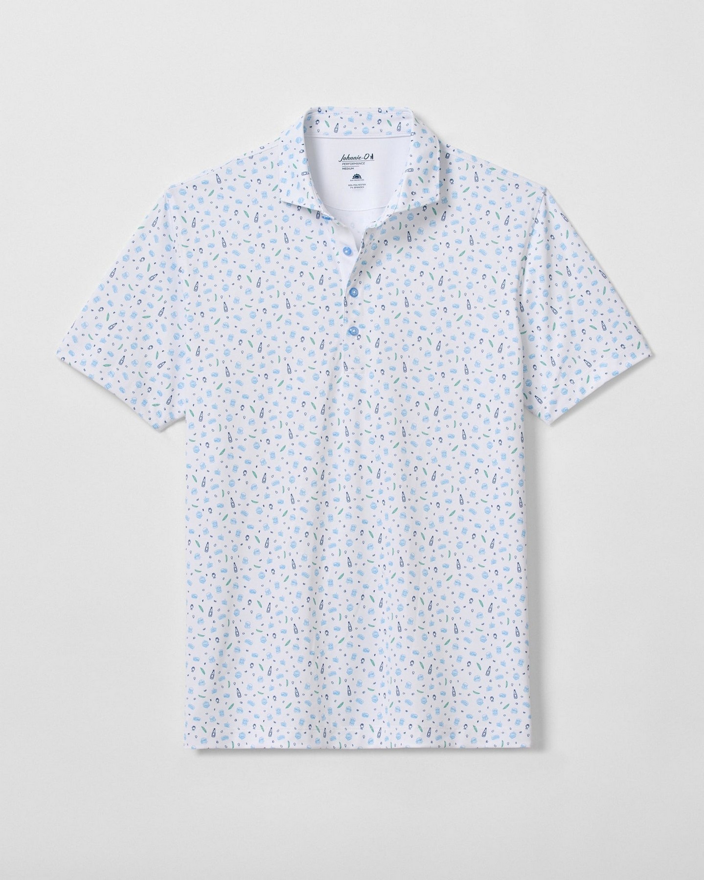 Picture of Johnnie-O Men's Burgers N Beers Performance Mesh Polo