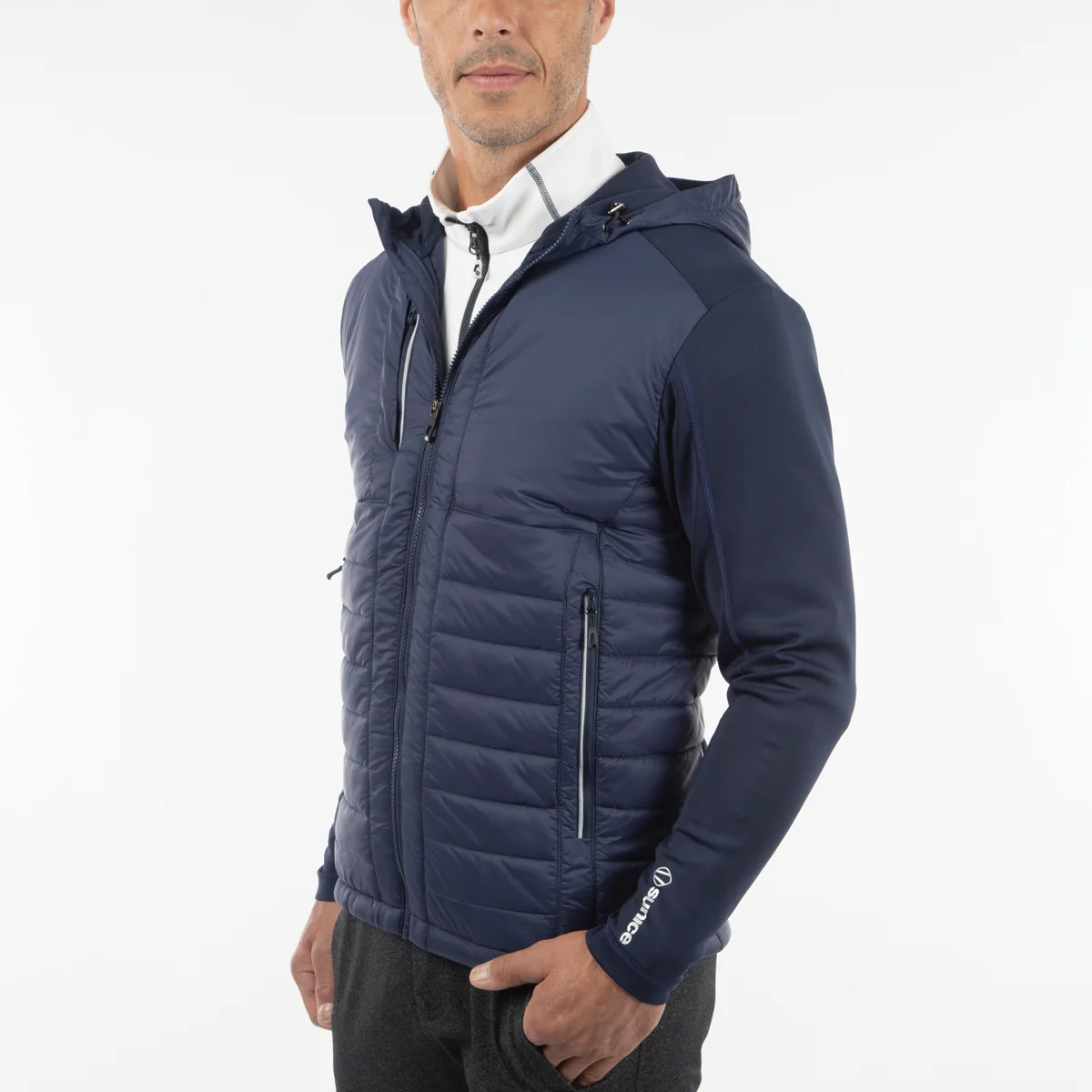Picture of Sunice Men's Hamilton Thermal Hybrid Hooded Jacket