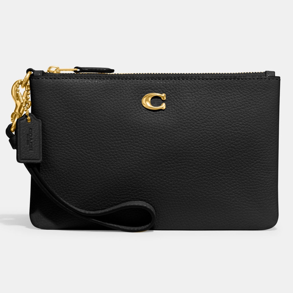 Picture of Coach Pebble Leather Small Wristlet