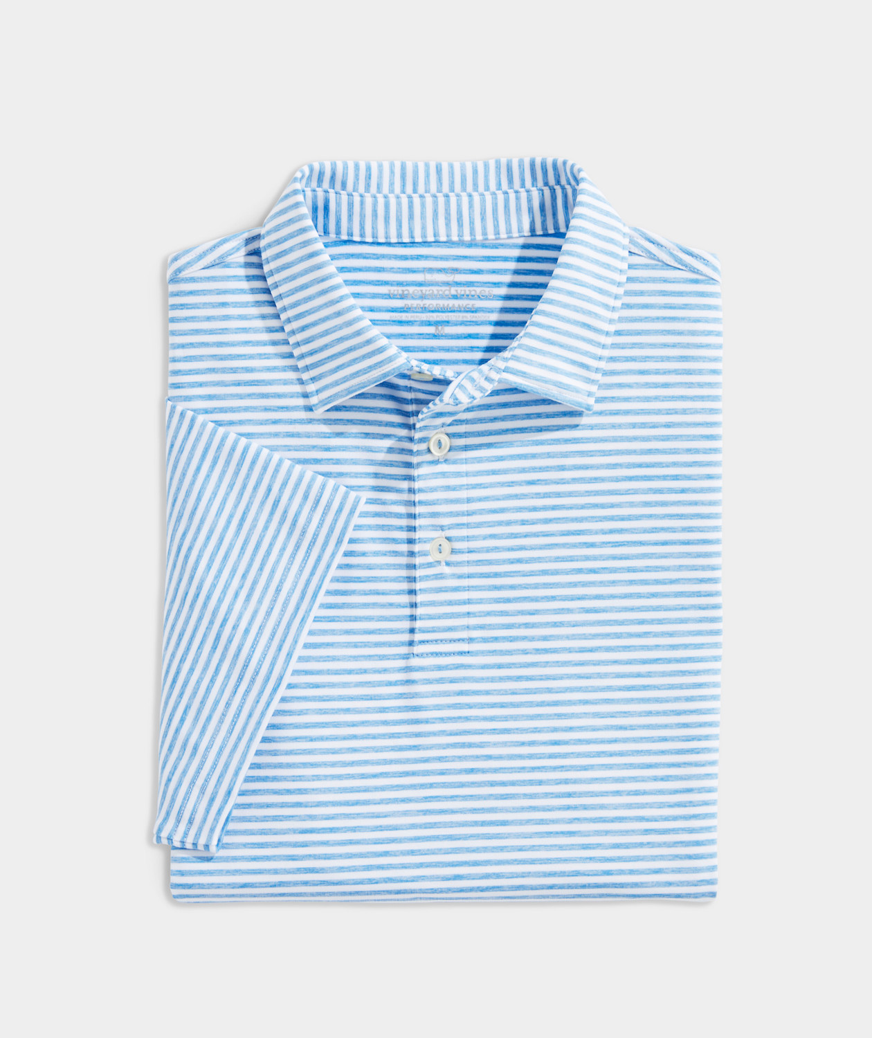Picture of Vineyard Vines Men's Custom Heathered Winstead Stripe Sankaty Polo