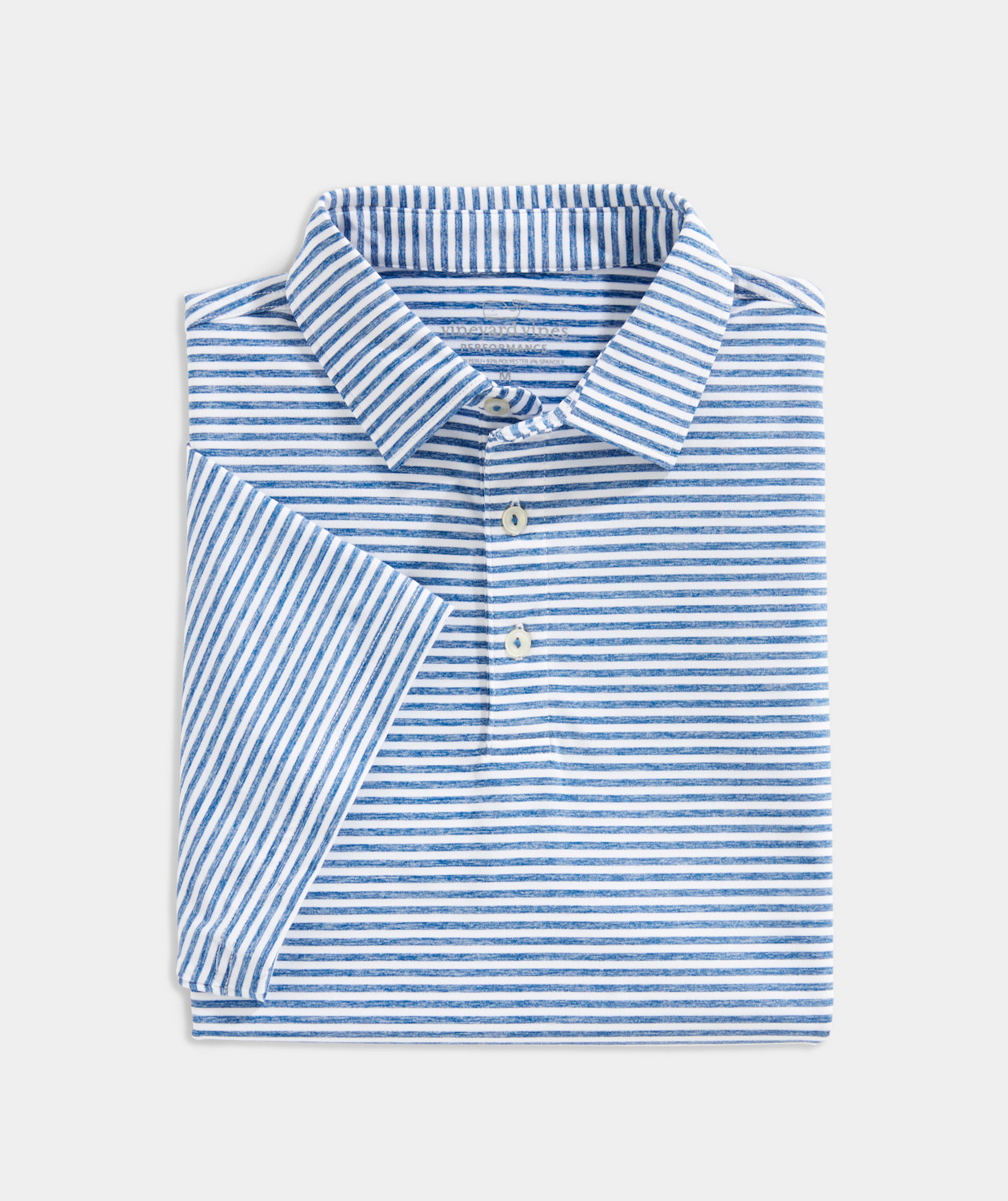 Picture of Vineyard Vines Men's Custom Heathered Winstead Stripe Sankaty Polo