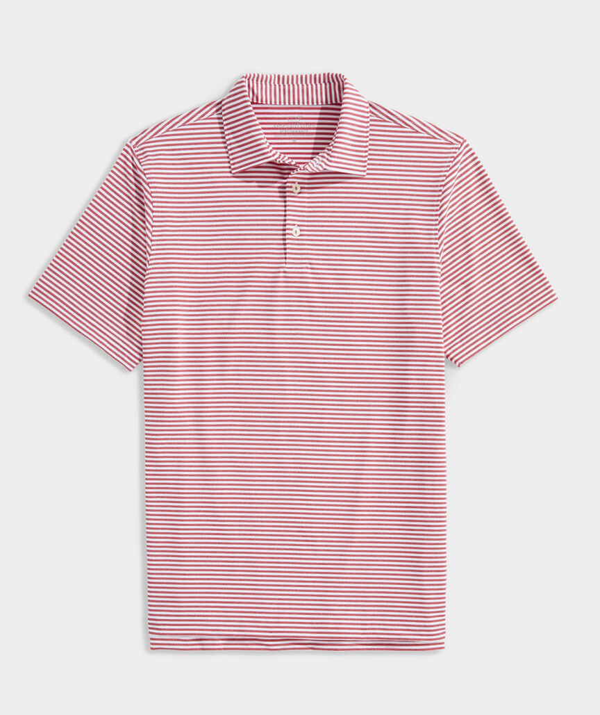 Picture of Vineyard Vines Men's Custom Heathered Winstead Stripe Sankaty Polo