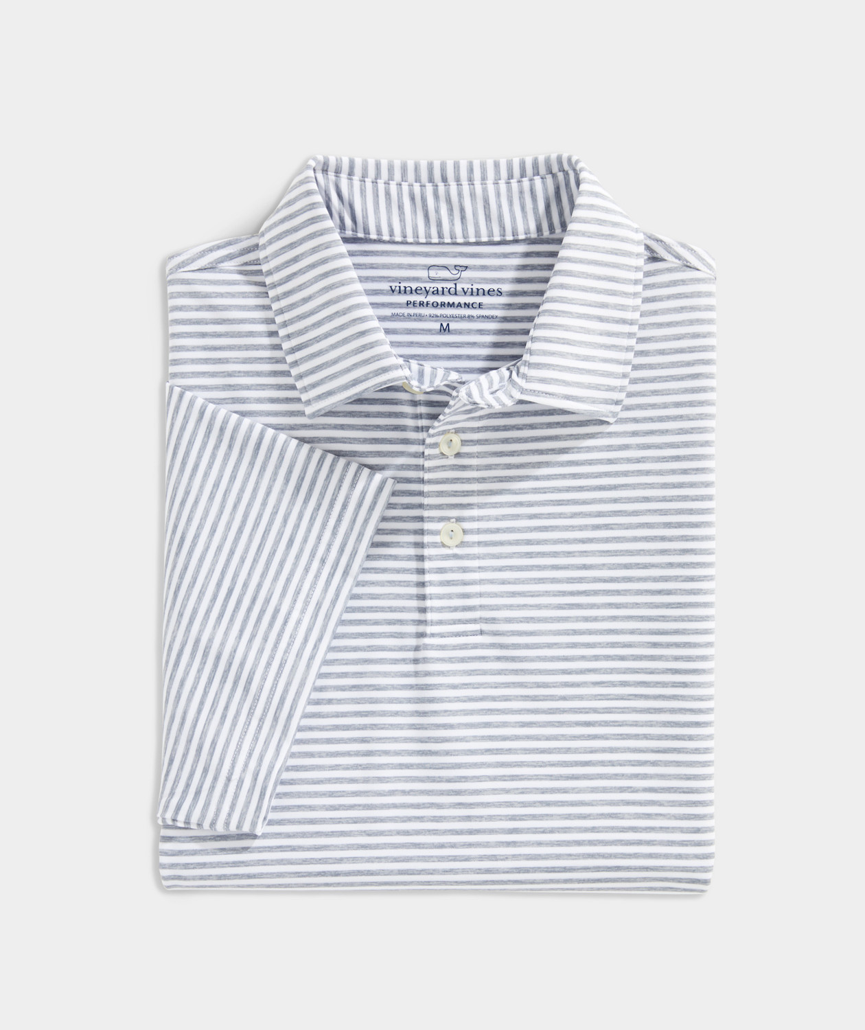 Picture of Vineyard Vines Men's Custom Heathered Winstead Stripe Sankaty Polo