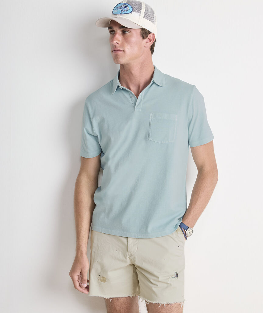 Picture of Vineyard Vines Men's Surf Garment Dyed Polo