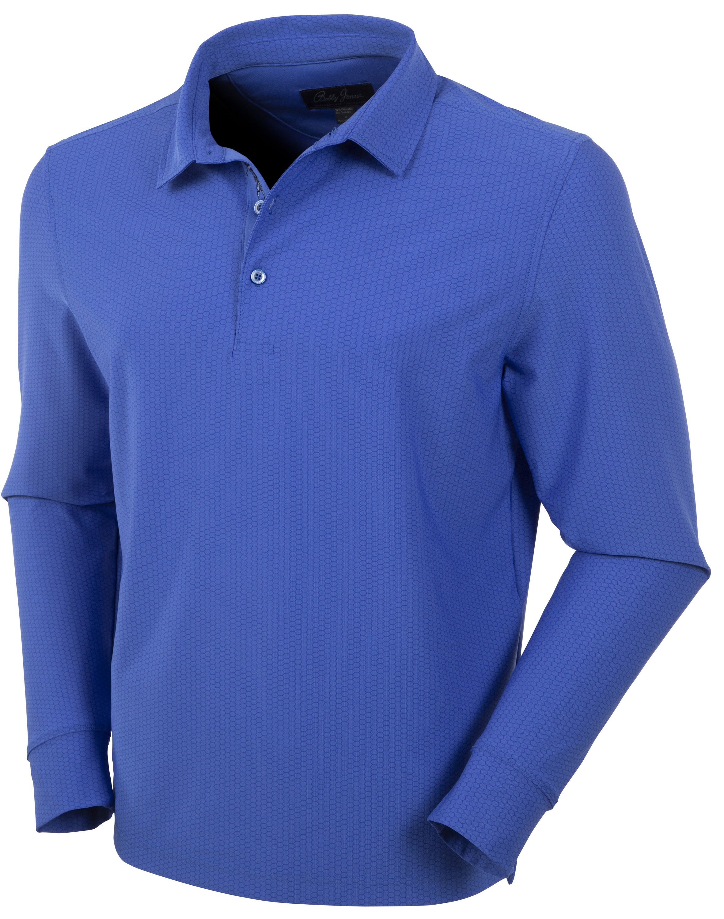 Picture of Bobby Jones Men's Performance Balata Print L/S Polo Shirt