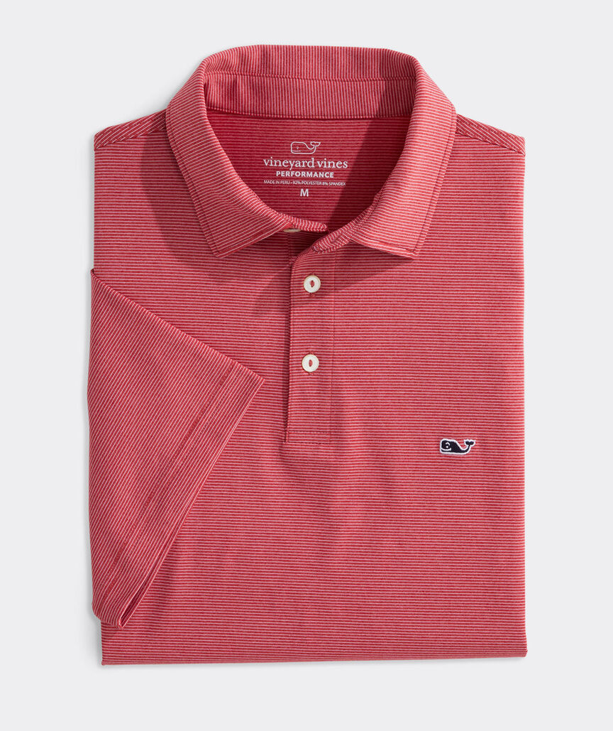 Picture of Vineyard Vines Men's St. Jean Stripe Sankaty Performance Polo