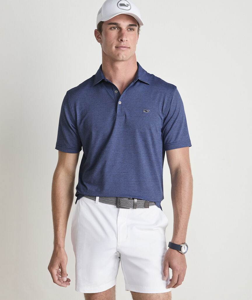 Picture of Vineyard Vines Men's St. Jean Stripe Sankaty Performance Polo