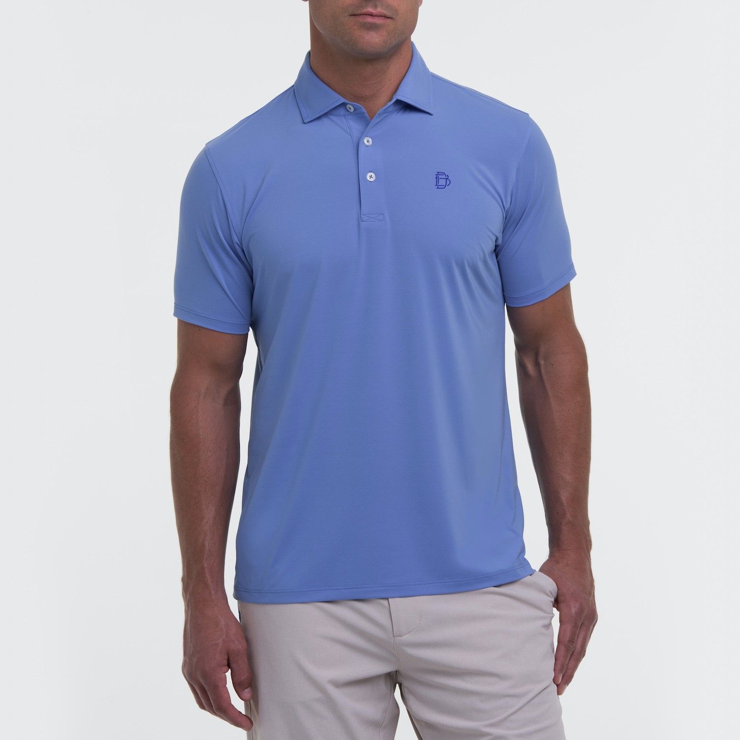 Picture of B. Draddy Men's Sport Ryan Solid Jersey Polo