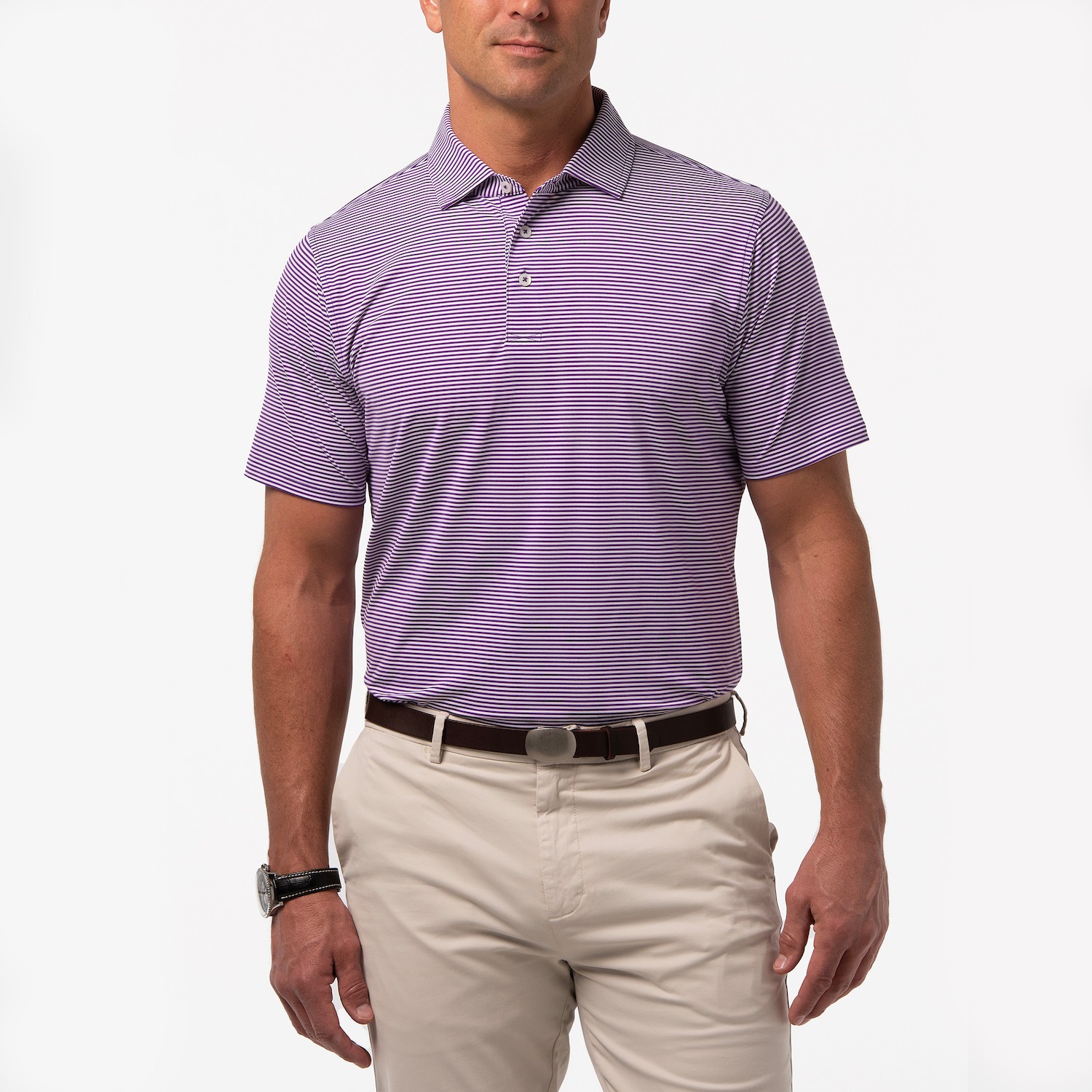 Picture of B. Draddy Men's Sport Jimmy Stripe Jersey Polo