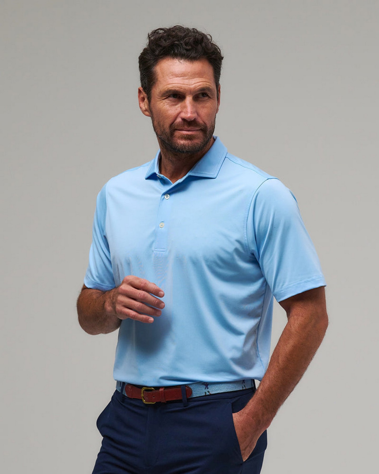 Picture of Fairway & Greene Men's Middleton Solid Polo