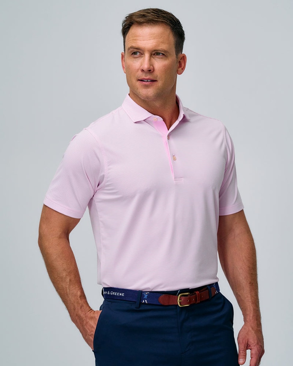 Picture of Fairway & Greene Men's Bryant Stripe Shirt Polo Shirt