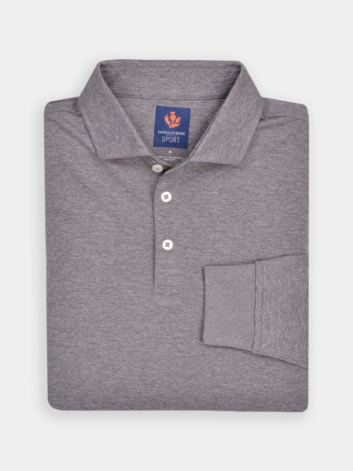 Picture of Donald Ross Brooks Long Sleeve Sport Fit Polo