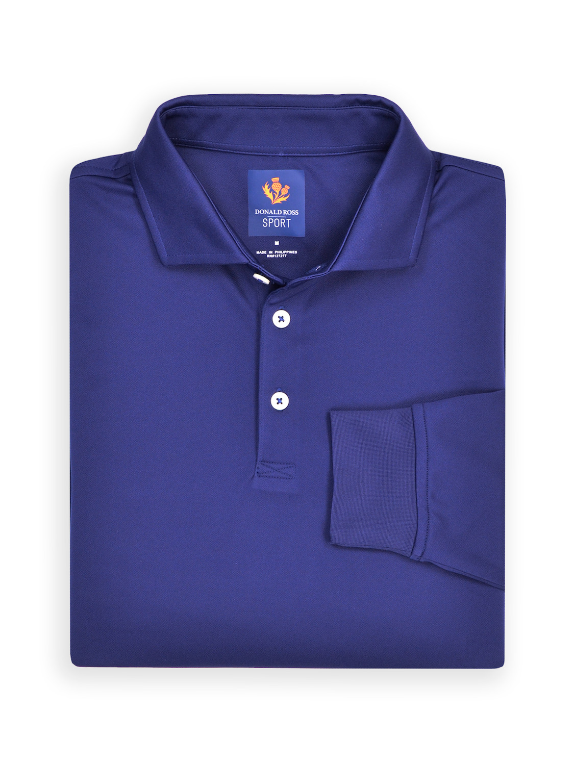 Picture of Donald Ross Brooks Long Sleeve Sport Fit Polo